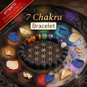 7 Chakra Lava Bracelet